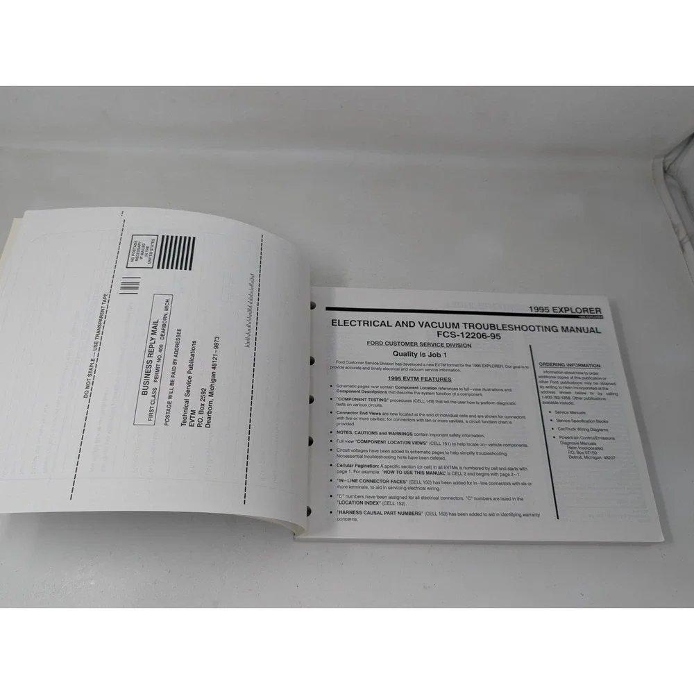 1995 Ford Explorer  Vacuum And‎ Electrical Trouble Shooting Shop Manual VETM OEM
